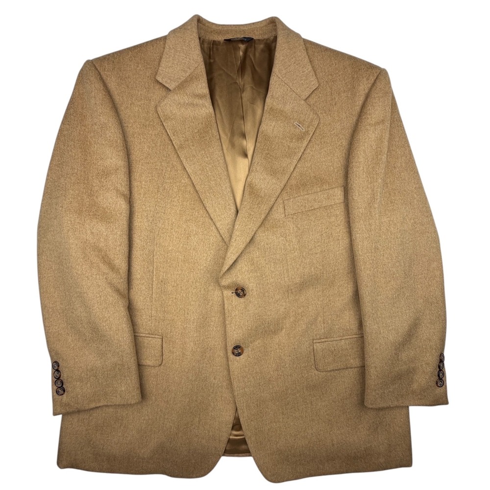 Haspel Men's 42S 100% Camel Hair Blazer Tan 2 Button Sport Coat Model B1018